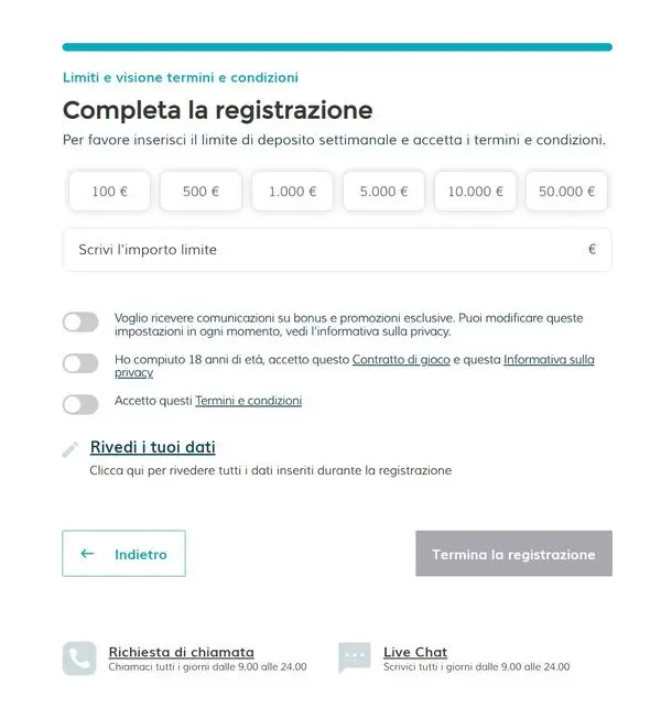 star casino registrazione