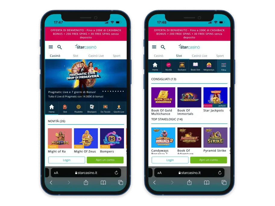 app star casino come funziona